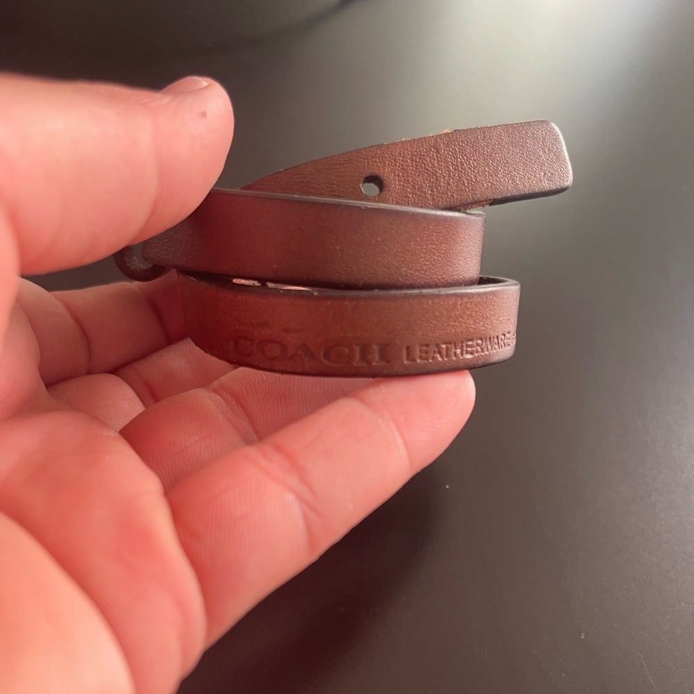 Coach men’s leather bracelet